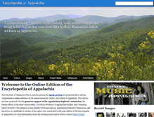 Tablet Screenshot of encyclopediaofappalachia.com